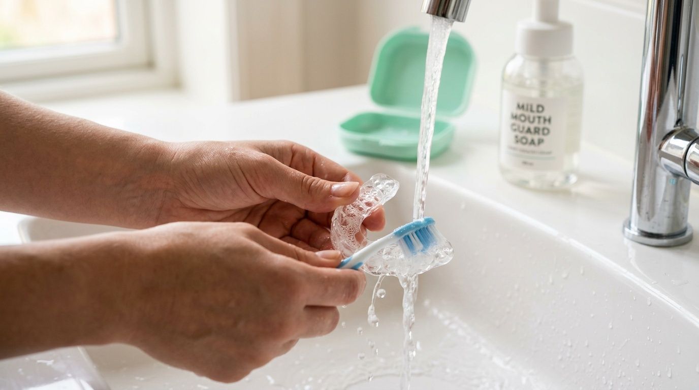 clean mouth guard cleaning guard