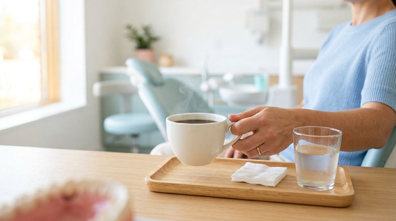 drink coffee after tooth extraction dental visit