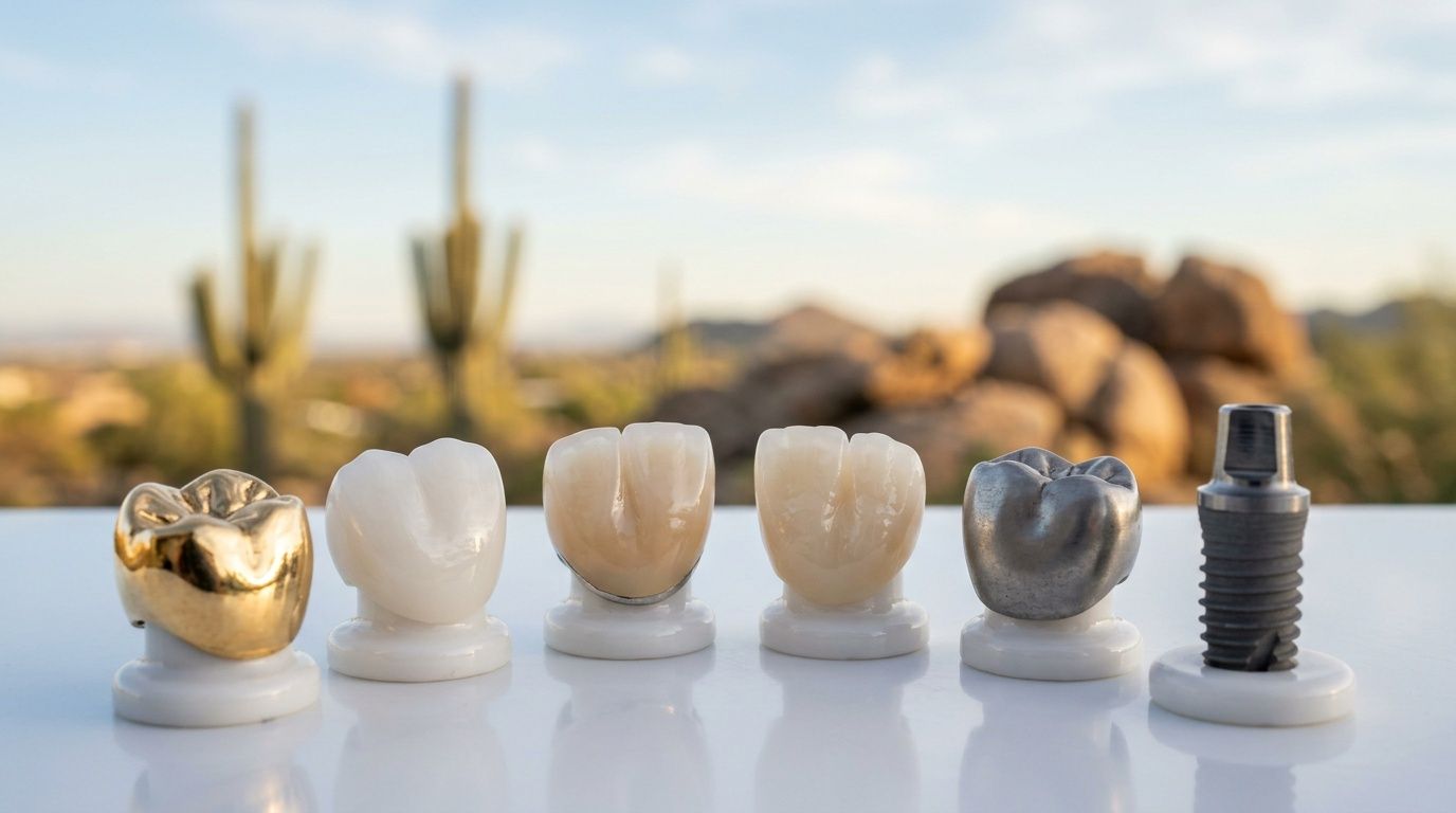 different types of crowns for teeth dental restorations